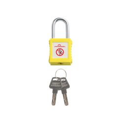 cadenas plast jaune anse metal photo du produit