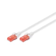 CAT 6 U-UTP LSZH 0.50m, blanc photo du produit