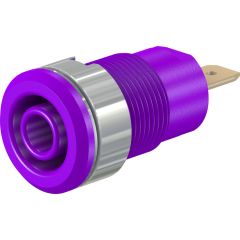 Douille 4 mm securite violet photo du produit