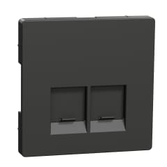 Enjo simple RJ45x2 anthracite photo du produit