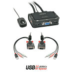 Switch KVM 2 Ports VGA, USB 2. photo du produit