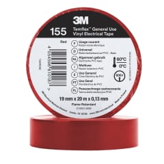 Temflex 155 20m x 19mm Rouge photo du produit