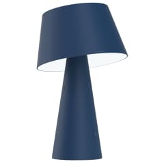 Lampe table solaire bleu mat photo du produit