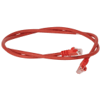 CORDON C6 U/UTP  LSZH ROUGE 1M photo du produit