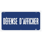 plaque alu defense d'afficher photo du produit