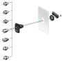 INSERT CARRE MALE 7 P-S3D photo du produit