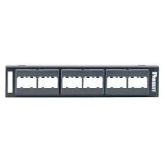 Patch Panel, 12 Port, Black photo du produit