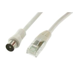 CORDON TV RJ45-_COAX 9.52 2M photo du produit