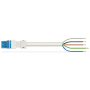 Cordon f/- 5g1.5mm/pvc/1m/blan photo du produit