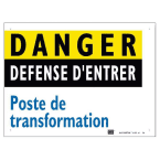 plaque alu poste 200 x 150 mm photo du produit