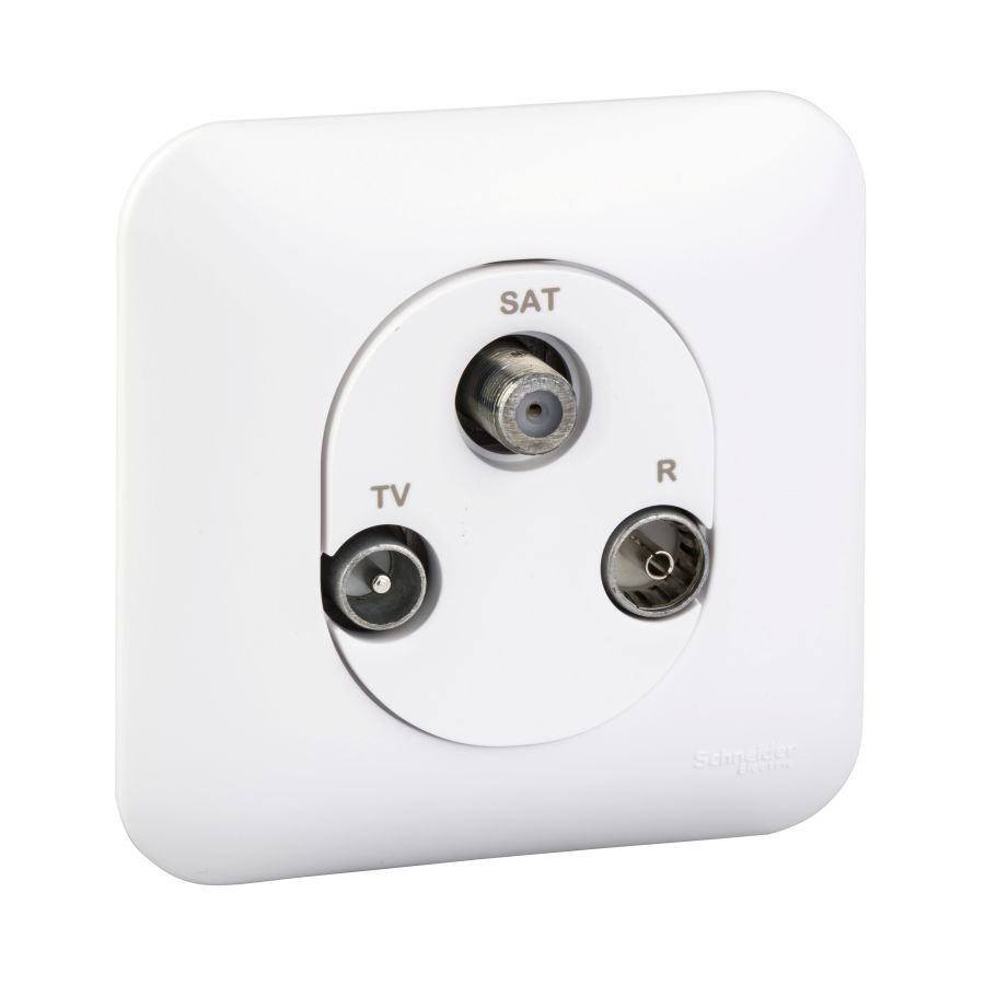 Schneider Electric - S260461 - PRISE TV-R-SAT +PLQ