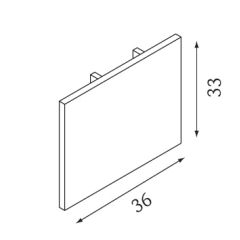 Embout pour rail 3 phases carr photo du produit