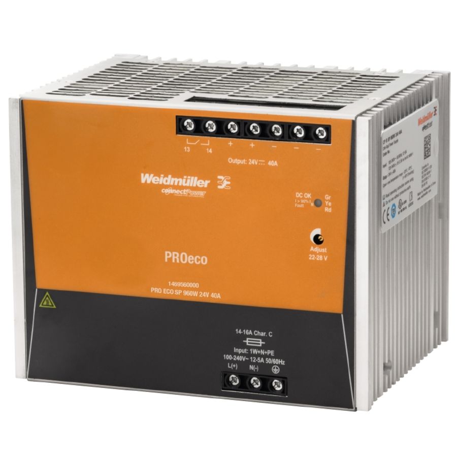 Weidmuller - 1469560000 - PRO ECO3 960W 24V 40A