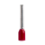 Embout long 1mm² rouge DIN photo du produit