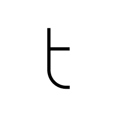 Alphabet of Light W "t" lowerc photo du produit