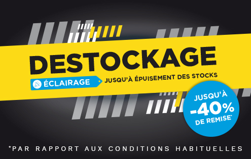 Banner présentation Déstockage Eclairage juillet 2020