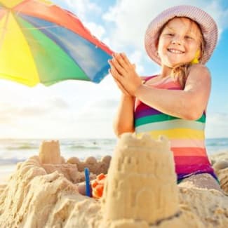 Kids at the beach