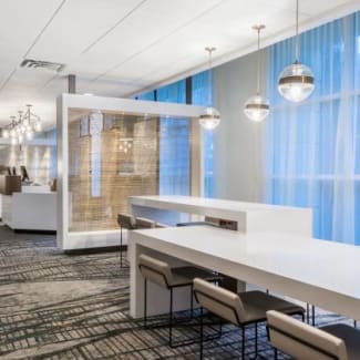 Sonesta Hamilton Park Lobby Tables and Seating