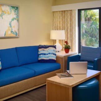 Sonesta ES Suites Orlando Trio Two Bedroom Suite Livingroom