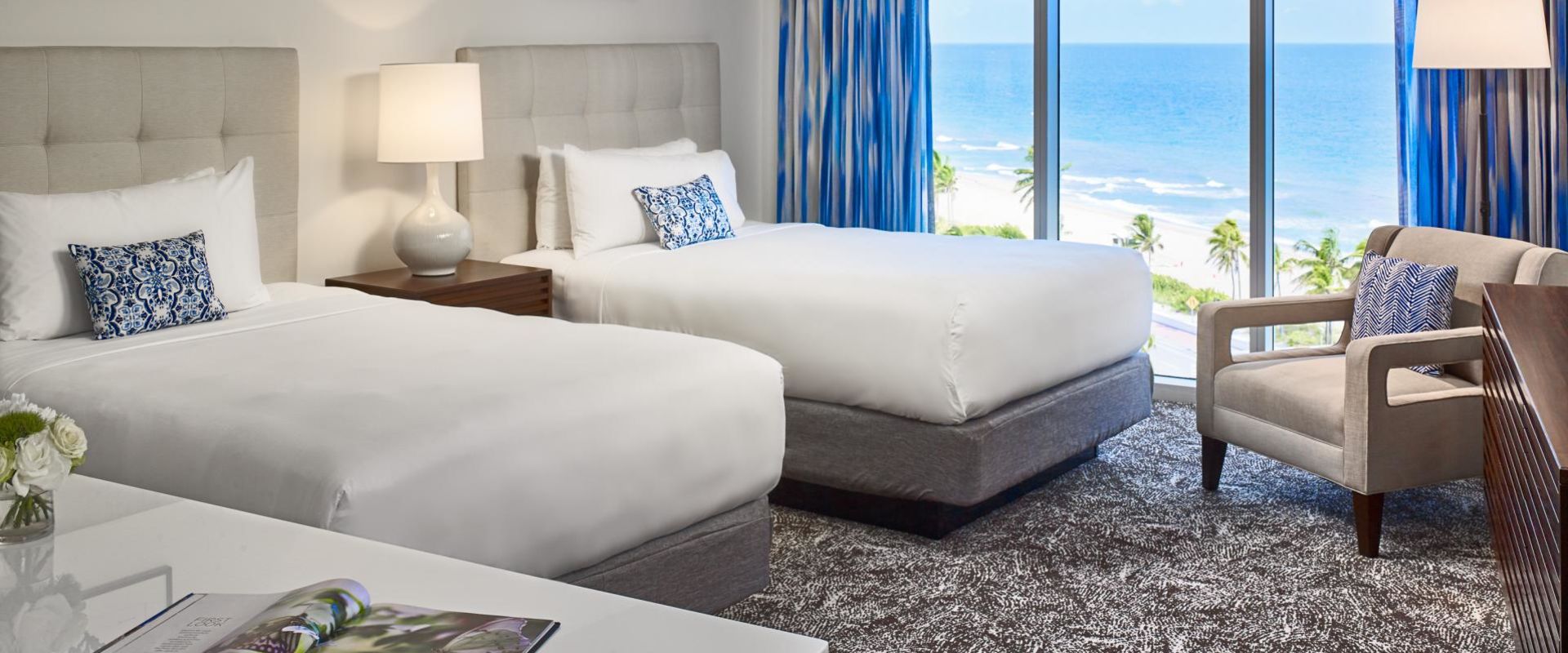 All rooms boast views of the Atlantic Ocean