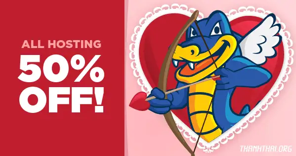 hostgator coupon valentine sale 50%