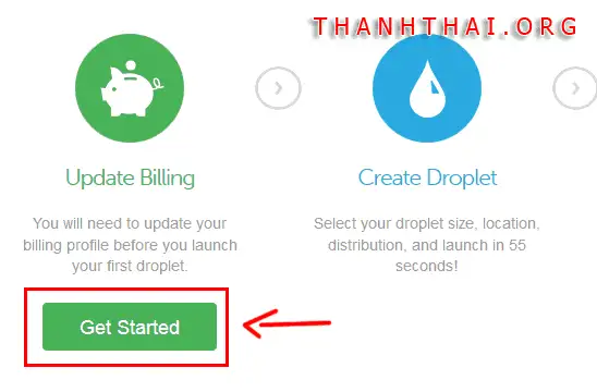 Hướng dẫn tạo tài khoản DigitalOcean