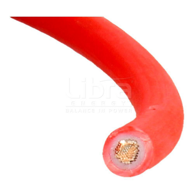 Câble Solaire Rouge 6mm² – Bobine 50 Mètres, PRO POWER PP3677