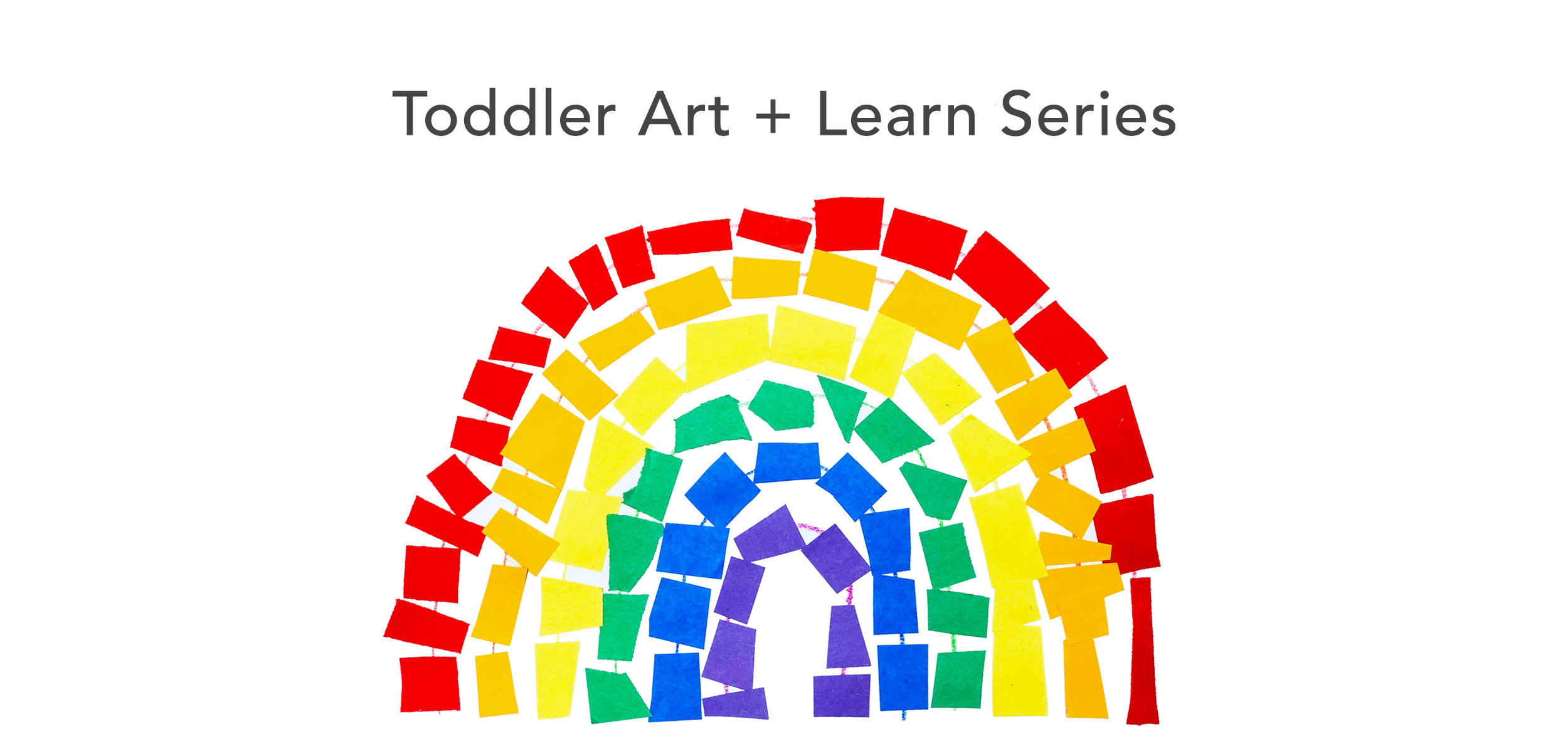 Rainbow toddler header