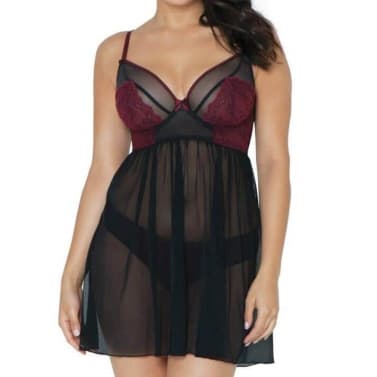 Dragonfly Babydoll Wine CURVYKATE