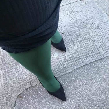 Collants 80 deniers Hit The Bottle Green SNAG TIGHTS