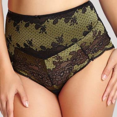 Clara Culotte Haute Black/Olive PANACHE