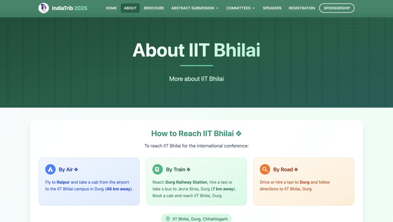 IIT Bhilai Section