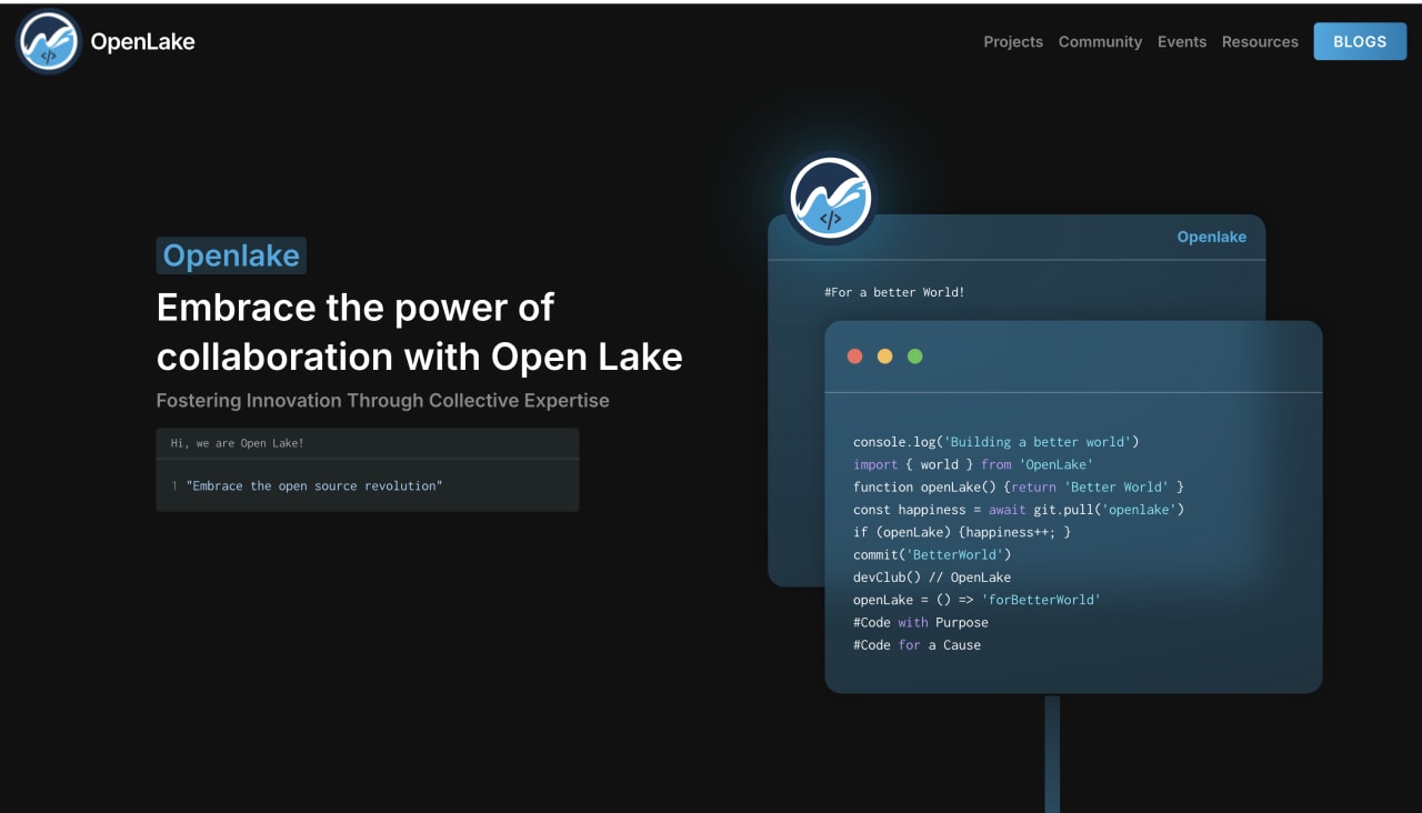 OPENLAKE CLUB WEBSITE