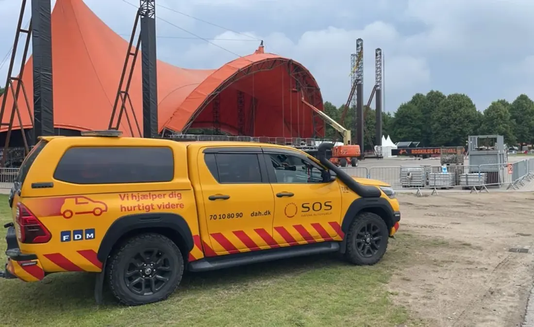 Sos Dansk Autohjaelp Paa Roskilde Festival Hoej