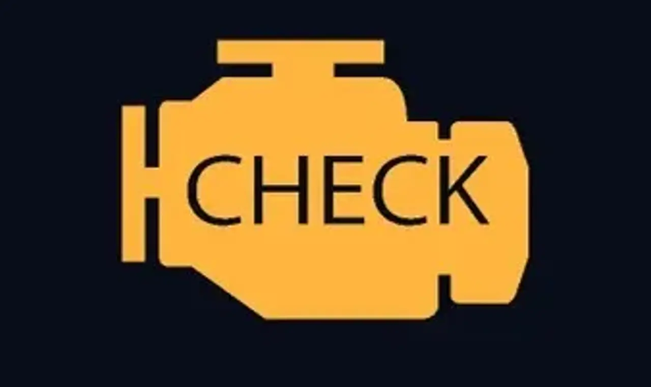 Symbol för Motorfel