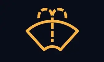 Symbol för Låg spolarvätskenivå