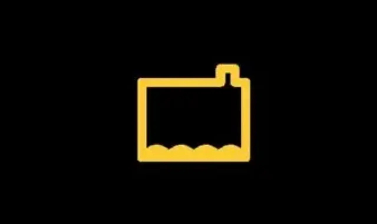 Symbol för Kylarvätskan låg 