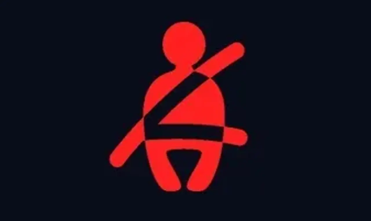 Symbol för Säkerhetsbälte används inte