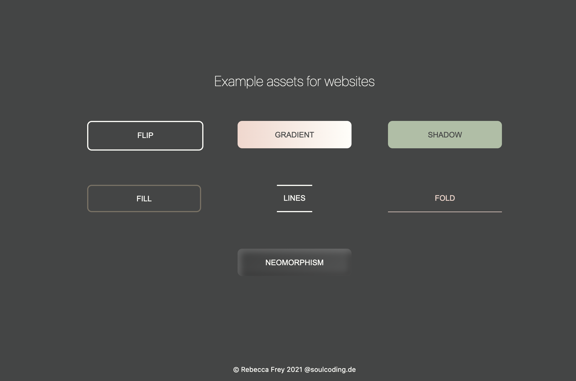 Screenshot of example assets in Next.js