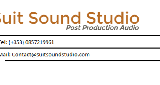 Post production, Mixing, Vocal - Suit Sound Studio