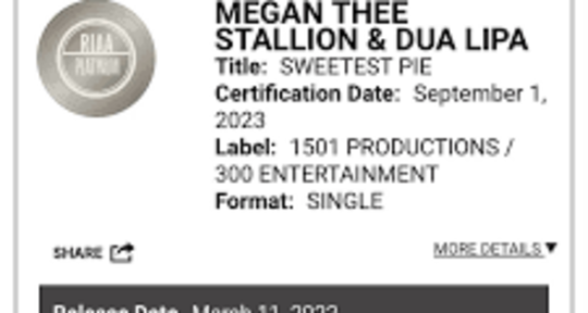 RIAA Platinum Certified  - Platinum Libraries