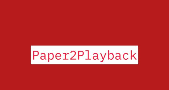 Songwriter | Lyrics & Demos - Paper2Playback