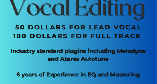 Vocal Editing, Tuning, EQ - Zander