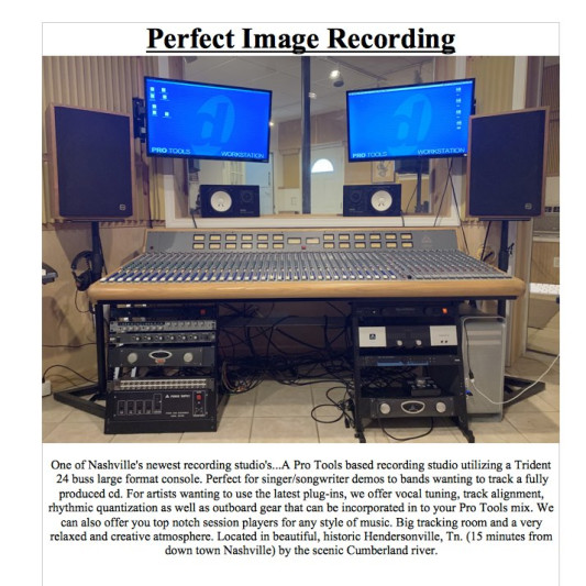 Perfect Image Recording on SoundBetter
