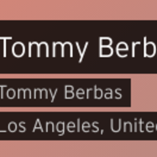 Tommy Berbas on SoundBetter