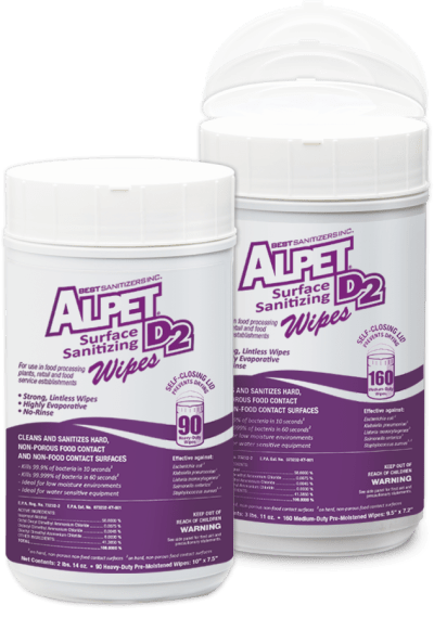 Alpet D2 Sanitizing Wipes