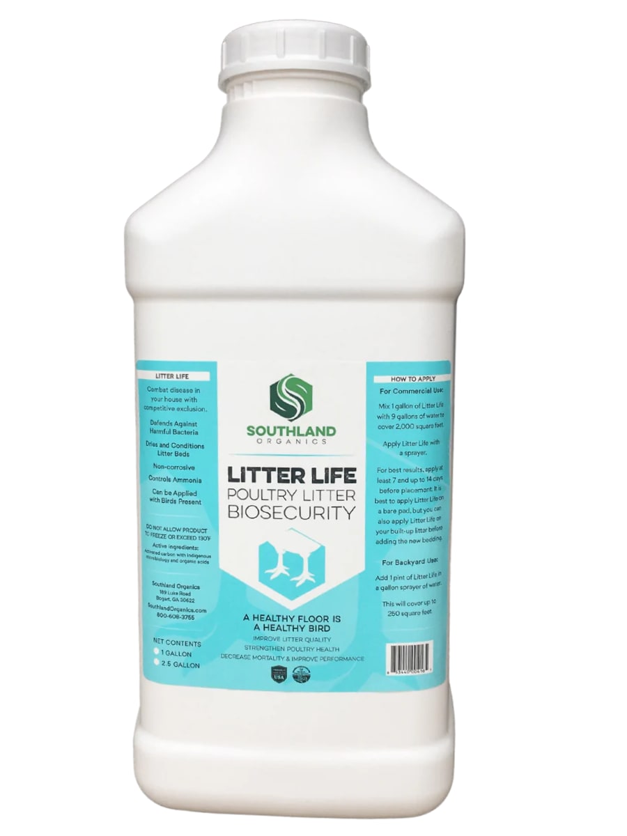 Poultry litter treatment