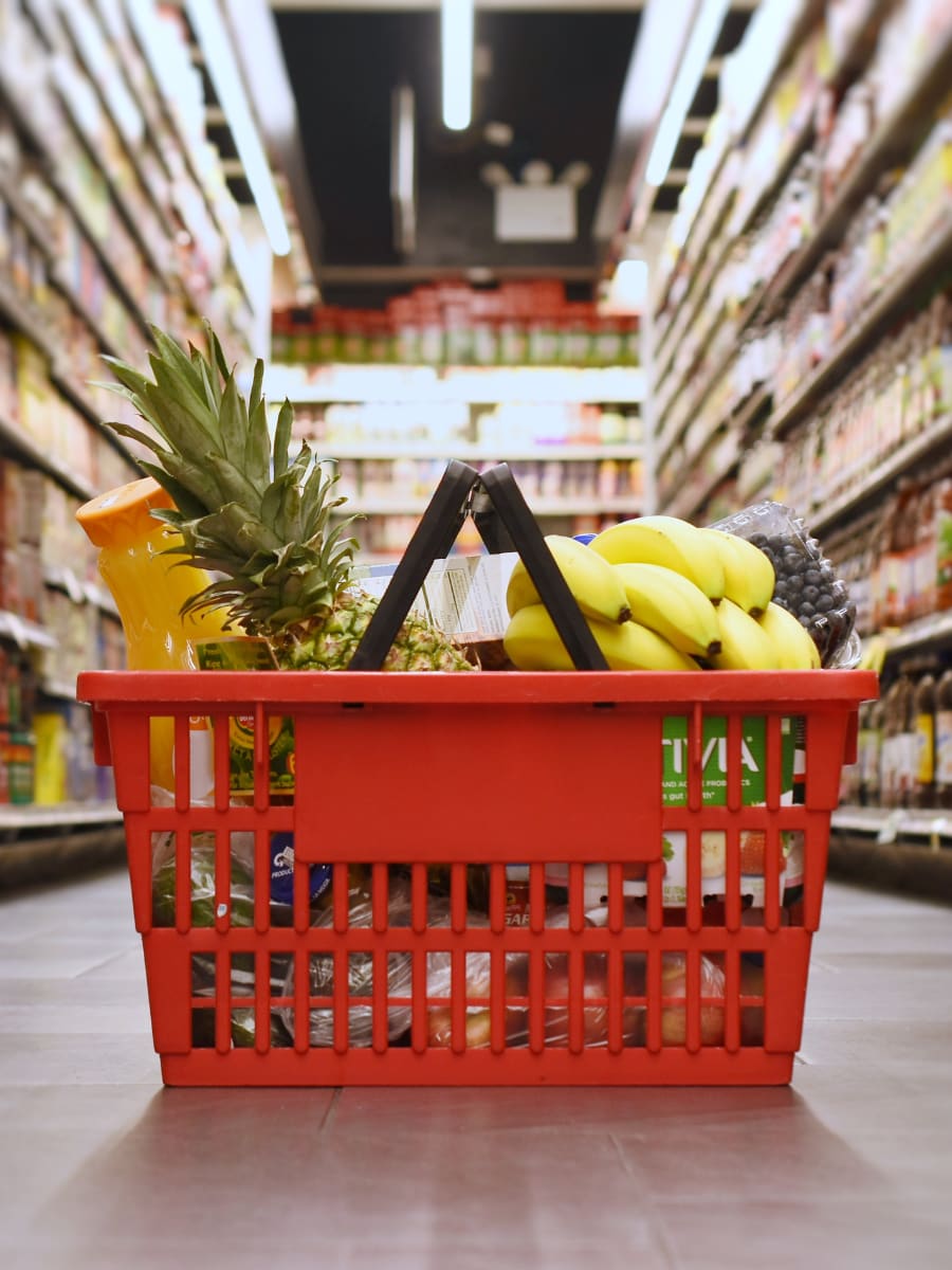 Basket of groceries