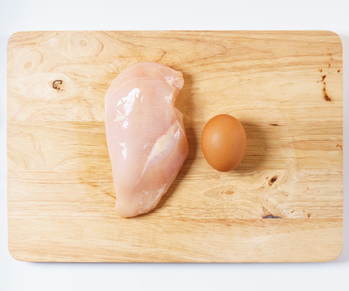 Chicken meat and eggs with no artificial ingredients