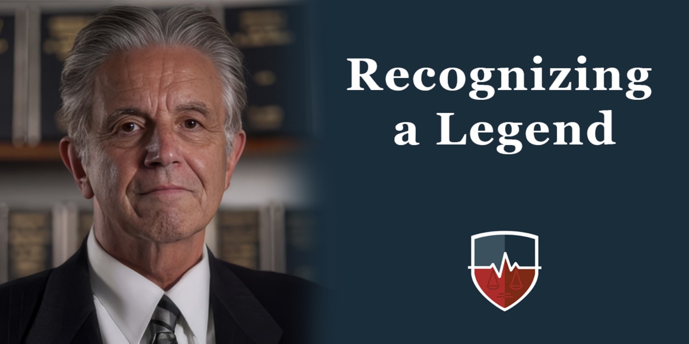 Recognizing a Legend — Ernie Trakas, Senior Litigation Counsel